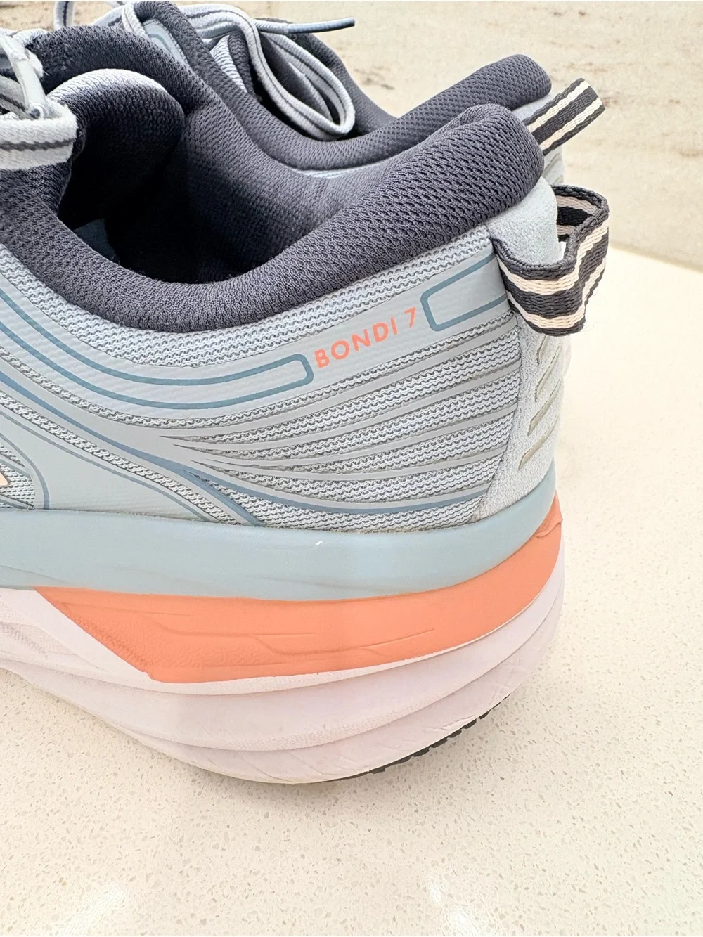 Hoka Women’s Bondi 7 Running Shoes Blue Fog/Ombre Blue 10.5